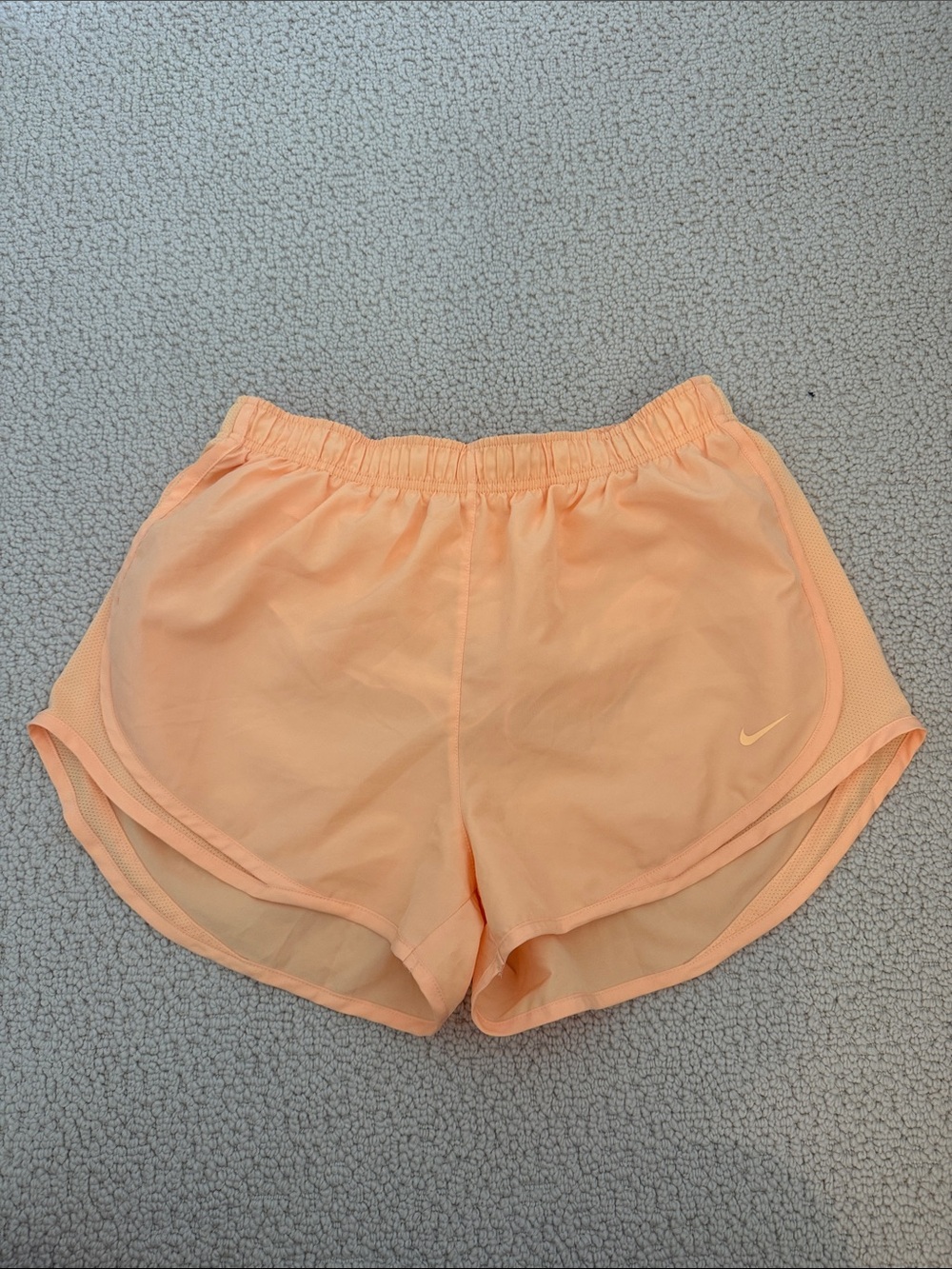 Nike Peach/Light Orange Women's Athletic Shorts